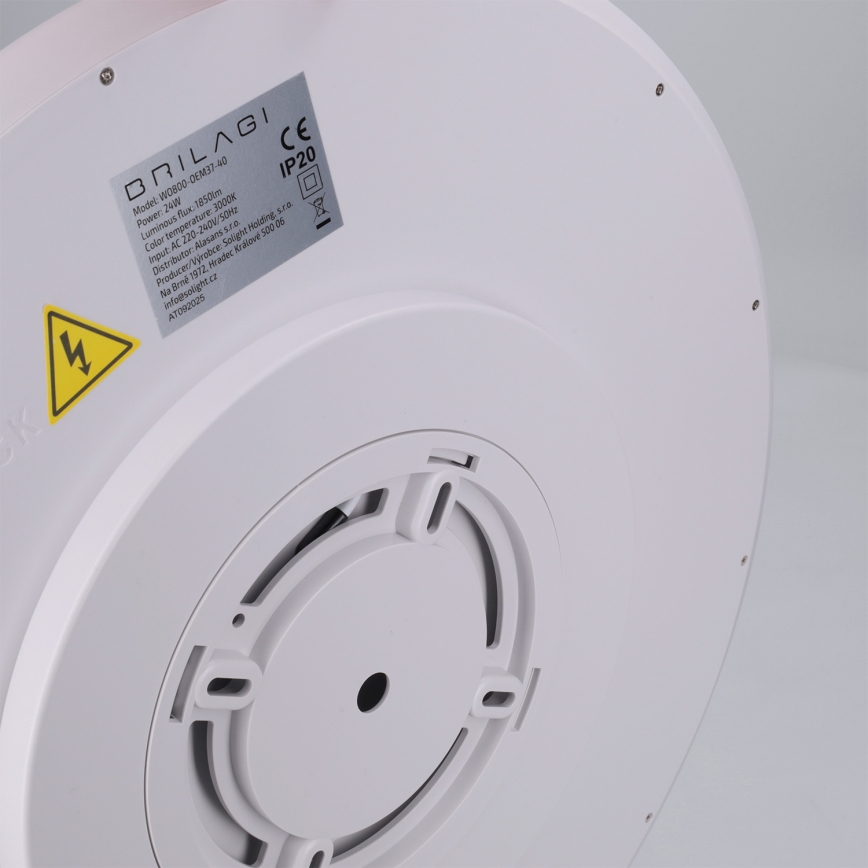 Brilagi - LED стельовий світильник CARLOS LED/24W/230V діаметр 40 см білий