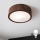 Brilagi - LED стельовий світильник CARVALHO 1xE27/15W/230V дуб/горіх діам. 27 см