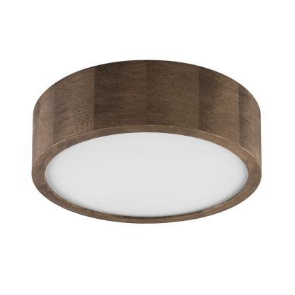Brilagi - LED стельовий світильник CARVALHO 1xE27/15W/230V дуб/горіх діам. 27 см