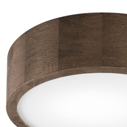 Brilagi - LED стельовий світильник CARVALHO 1xE27/15W/230V дуб/горіх діам. 27 см