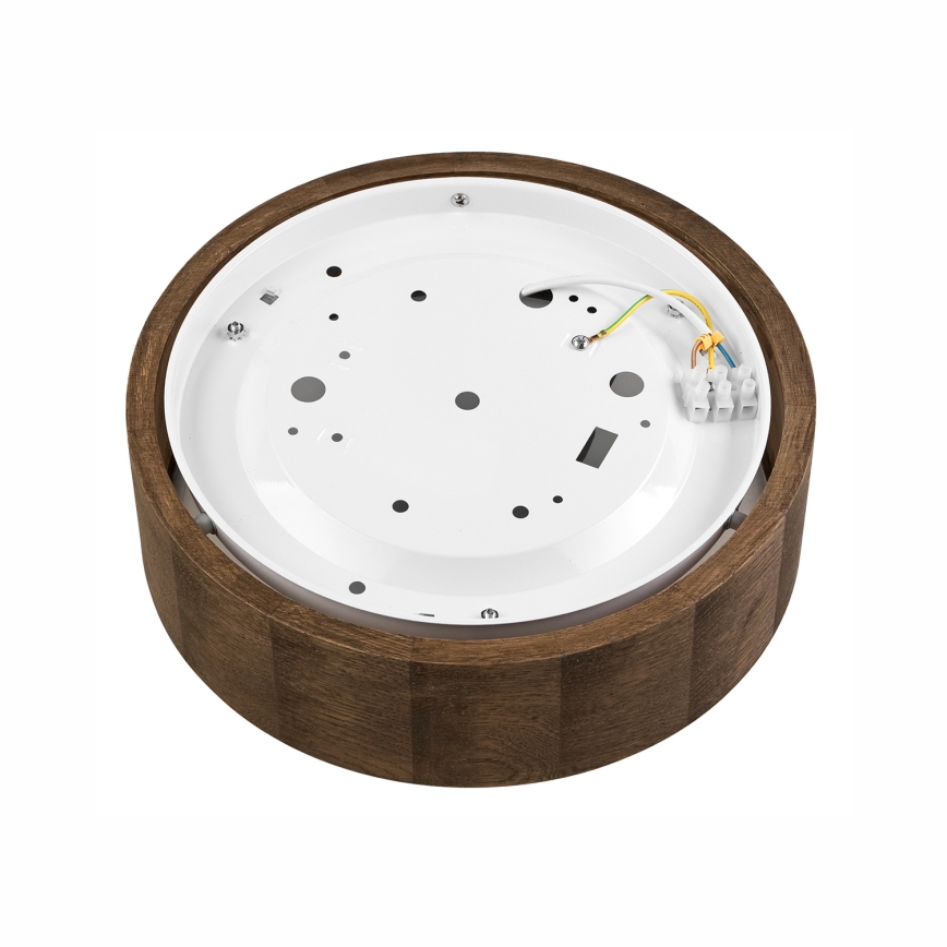 Brilagi - LED стельовий світильник CARVALHO 1xE27/15W/230V дуб/горіх діам. 27 см