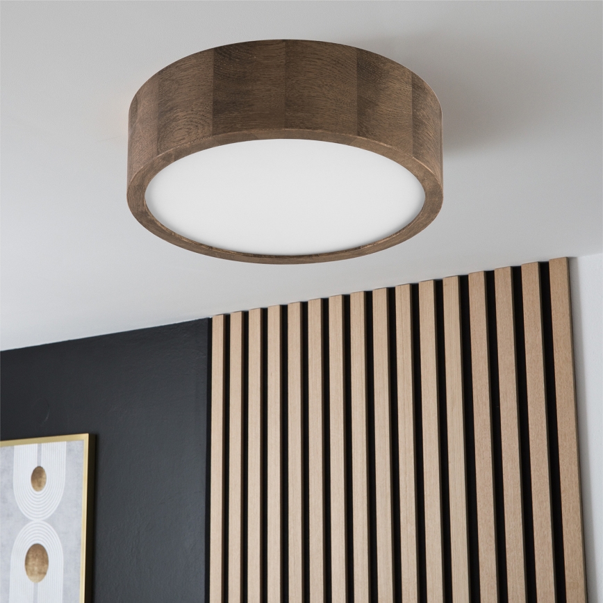 Brilagi - LED Стельовий світильник CARVALHO 1xE27/60W/230V дуб діаметр 27 см