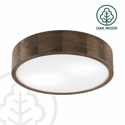BRILAGI - LED стельовий світильник CARVALHO 2xE27/15W/230V дуб-горіх, діаметр 37 см