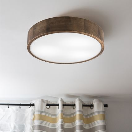 Brilagi - LED Стельовий світильник CARVALHO 3xE27/60W/230V дуб діаметр 47 см