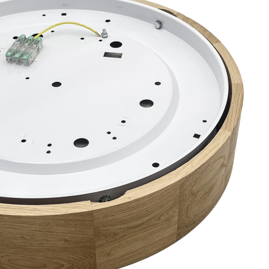 Brilagi - LED стельовий світильник CARVALHO LED/36W/230V, дуб, діаметр 37,5 см