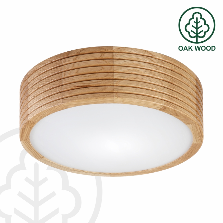 Brilagi - LED-стельовий світильник CARVALHO MODERN 1xE27/60W/230V, діаметр 27,5 см, дуб