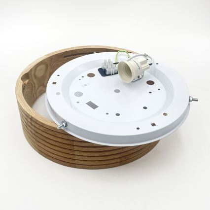 Brilagi - LED-стельовий світильник CARVALHO MODERN 1xE27/60W/230V, діаметр 27,5 см, дуб