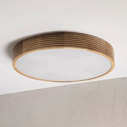 Brilagi - LED стельовий світильник CARVALHO MODERN 4xE27/60W/230V дуб діам. 57,5 см