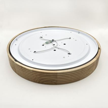 Brilagi - LED стельовий світильник CARVALHO MODERN 4xE27/60W/230V дуб діам. 57,5 см
