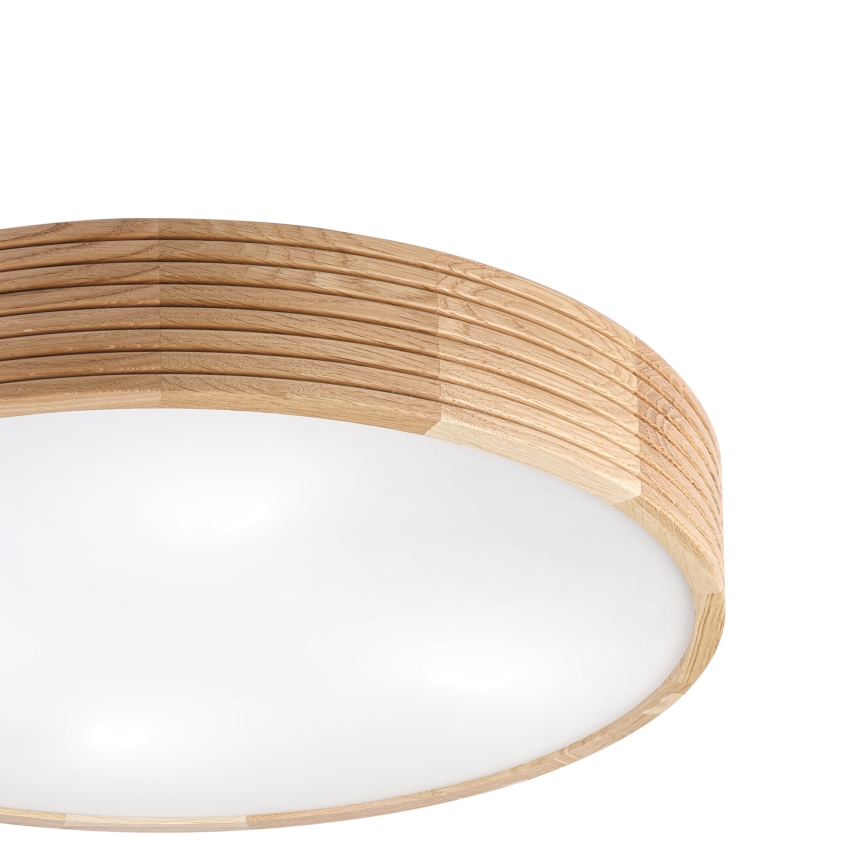 Brilagi - LED стельовий світильник CARVALHO MODERN 4xE27/60W/230V дуб діам. 57,5 см