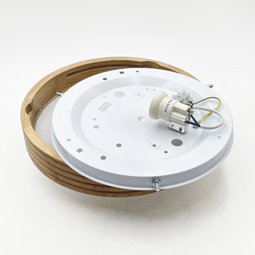Brilagi - LED стельовий світильник CARVALHO MODERN SLIM 1xE27/60W/230V, діаметр 27,5 см, дуб
