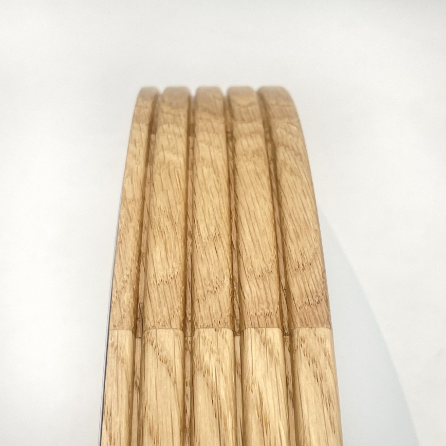 Brilagi - LED стельовий світильник CARVALHO MODERN SLIM 1xE27/60W/230V, діаметр 27,5 см, дуб