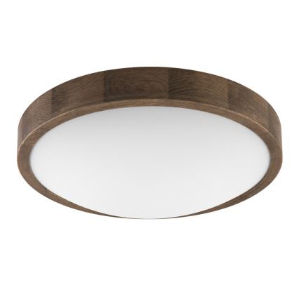 BRILAGI - LED стельовий світильник CARVALHO SLIM 2xE27/15W/230V, дуб-горіх, діам. 37 см