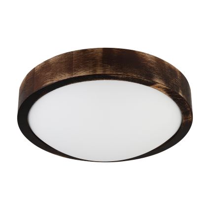 Brilagi - LED стельовий світильник CARVALHO SLIM SMOKEY LED/20W/230V дуб, діаметр 27,5 см