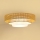 Brilagi - LED-стельовий світильник CEDAR LUNETA LED/26W/230V діам. 60 см ротанг/коричневий/кремовий