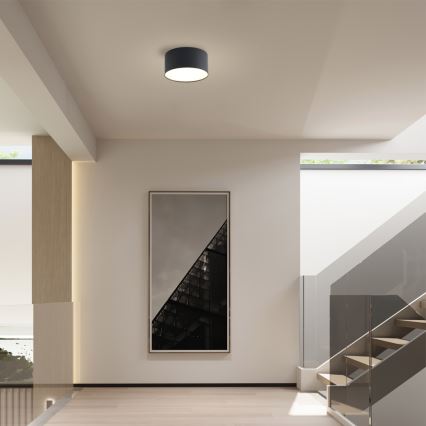 Brilagi - Стельовий світильник для ванної кімнати FORIS LED/14 Вт/230 В, діаметром 12 см, чорний, IP44