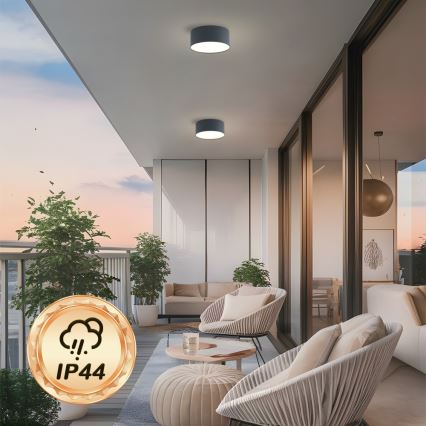 Brilagi - стельовий LED світильник для ванної кімнати FORIS LED/20W/230V діам. 15 см антрацит IP44