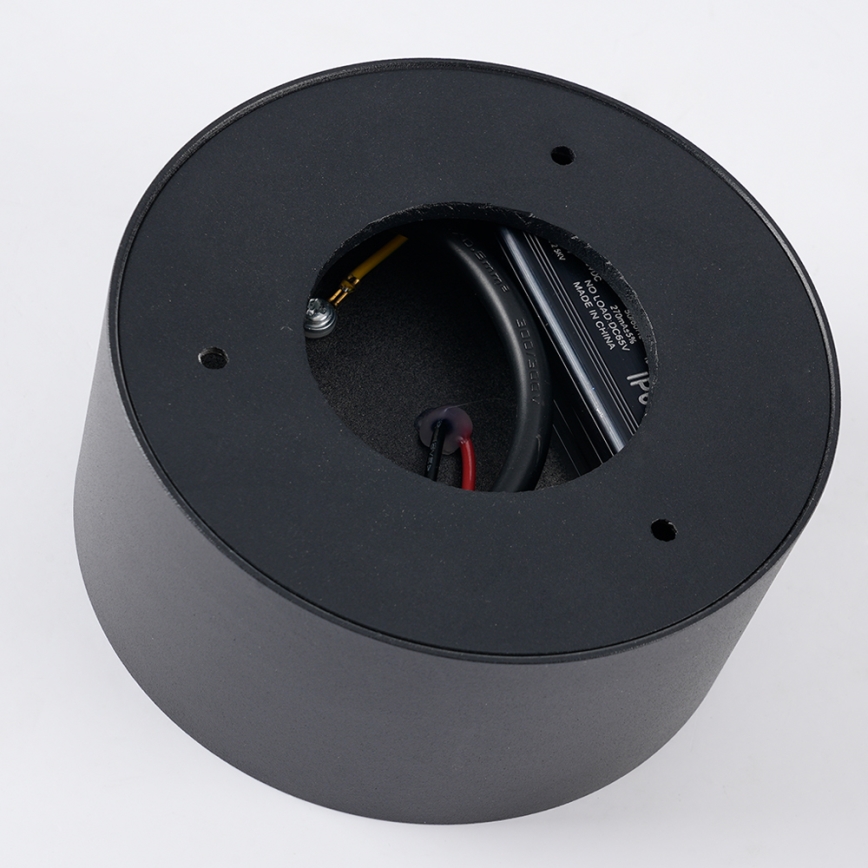 Брілагі - ЛЕД стельовий світильник для ванної кімнати ФОРІС ЛЕД/9 Вт/230 В, діаметр 9 см, чорний, ІР44