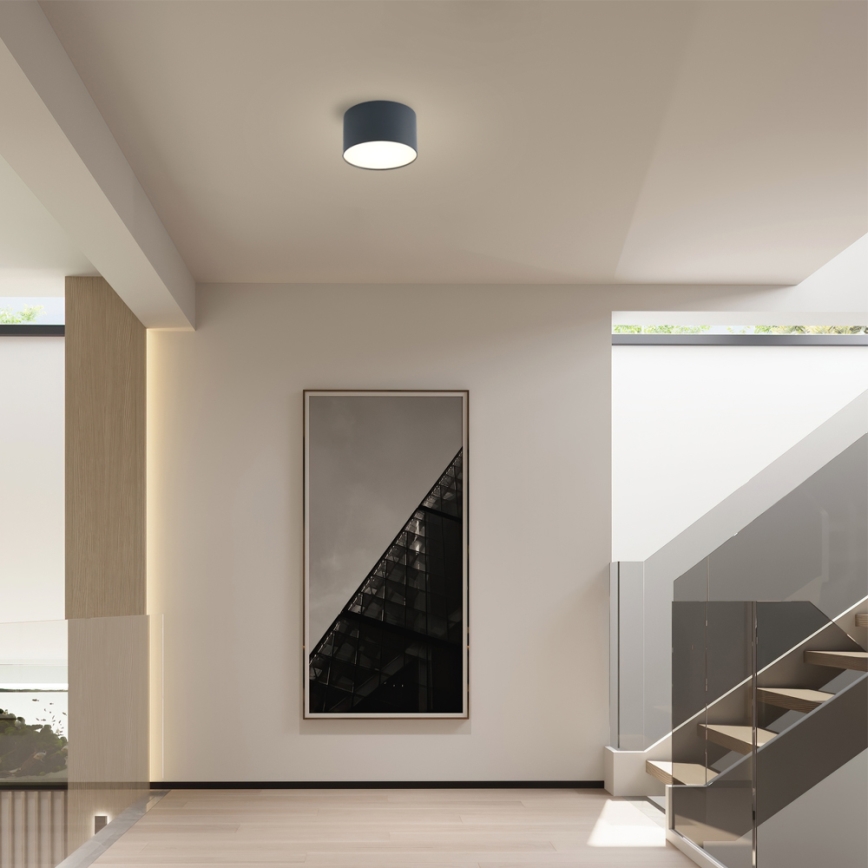 Brilagi - стильний стельовий світильник для ванної кімнати FORIS LED, 9 Вт, 230 В, діаметр 9 см, антрацит, IP44, CRI 90
