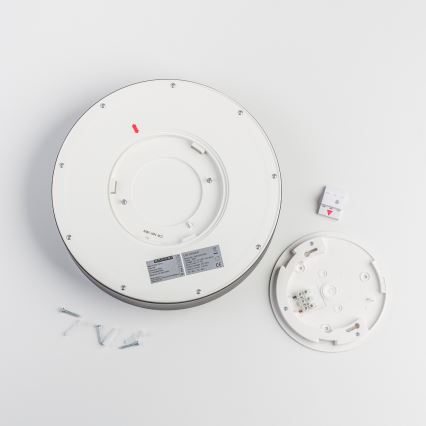 Brilagi - LED стельовий світильник для ванної POOL LED/24W/230V 3000/4000/5500K, діаметр 30 см, IP54, чорний