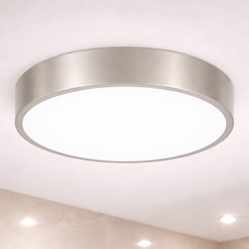 Brilagi - LED стельовий світильник для ванної кімнати POOL LED/36Вт/230В 3000/4000/5500К діаметр 40 см IP54 матовий хром