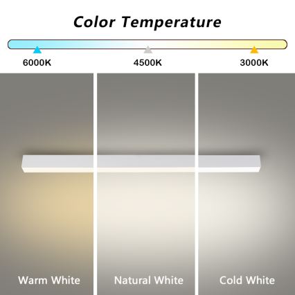 Brilagi - LED стельовий світильник для ванної кімнати SLEEKLINE LED/40W/230V 3000/4500/6000K білий IP44
