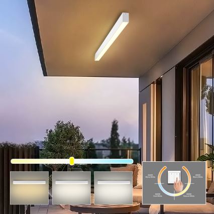 Brilagi - LED стельовий світильник для ванної кімнати SLEEKLINE LED/40W/230V 3000/4500/6000K білий IP44