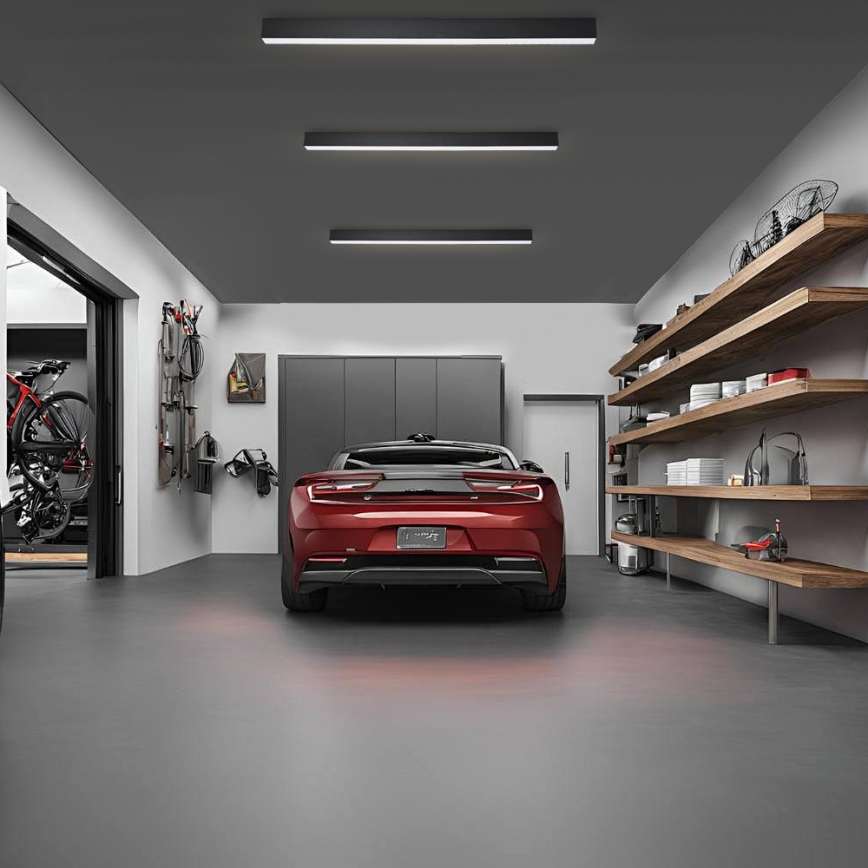 Brilagi - LED стельовий світильник для ванної кімнати SLEEKLINE LED/40W/230V 3000/4500/6000K чорний IP44