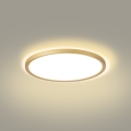Brilagi - LED стельовий світильник для ванної кімнати ULTRA SLIM LED/18W/230V діаметр 30 см золотистий IP54