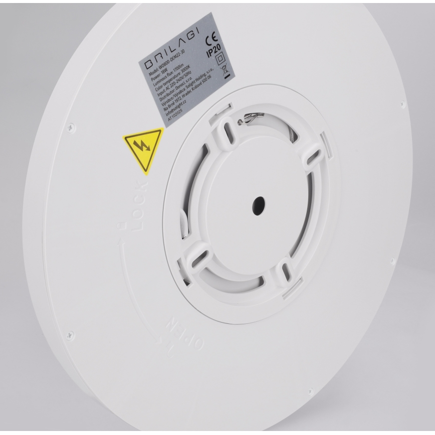 Brilagi - LED стельовий світильник ESTELA LED/18W/230V діам. 30 см білий