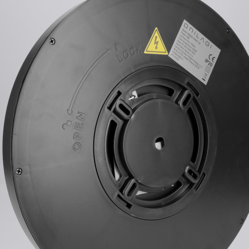 Brilagi - LED стельовий світильник ESTELA LED/18W/230V діаметр 30 см чорний