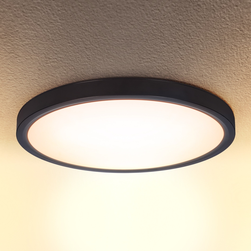 Brilagi - LED стельовий світильник ESTELA LED/18W/230V діаметр 30 см чорний