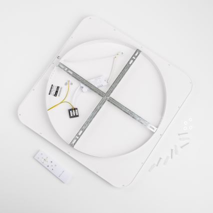 Brilagi - LED димований стельовий світильник FALCON SLIM LED/50W/230V 3000-6500K 50x50 cm білий + пульт дистанційного керування
