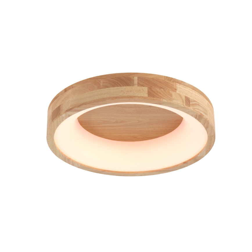 Brilagi - LED-стельовий світильник FALCON WOOD, 30 Вт, 230 В, 3000/4000/6000 К, діаметр 45 см, дерев'яний