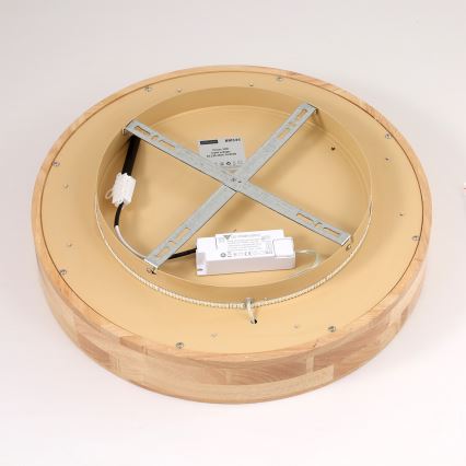 Brilagi - LED-стельовий світильник FALCON WOOD, 30 Вт, 230 В, 3000/4000/6000 К, діаметр 45 см, дерев'яний