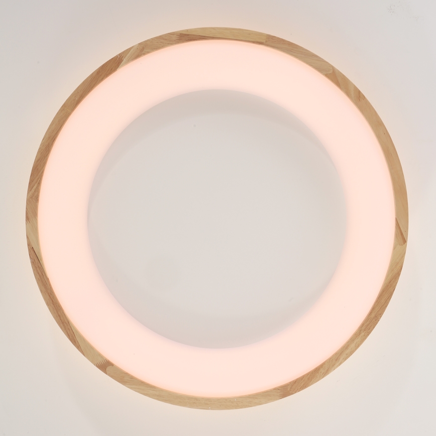 Brilagi - LED стельовий світильник FALCON WOOD LED/40W/230V 3000/4000/6000K діам. 60 см дерев'яний