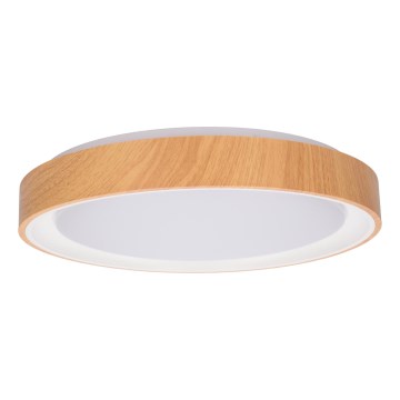 Brilagi - LED стельовий світильник FLOCO LED/24W/230V Ø 30 см з декором під дерево/білий