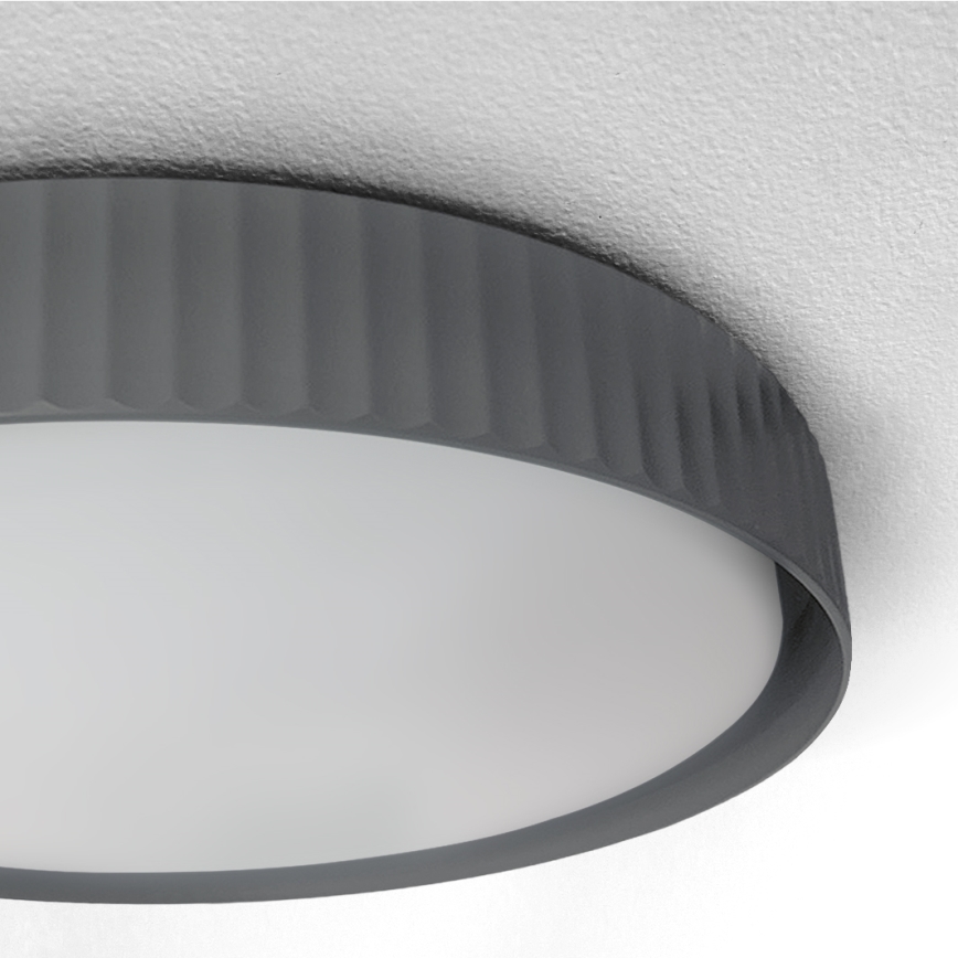 Brilagi - LED затемнюваний стельовий світильник LUCIA LED/60W/230V 3000-6500K діам. 59 см сірий + пульт дистанційного керування