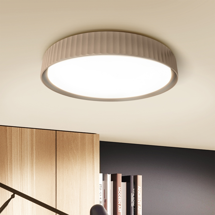 Brilagi - димований LED стельовий світильник LUCIA LED/60W/230V 3000-6500K діам. 59 см коричневий + пульт дистанційного керування