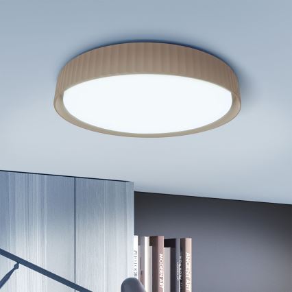 Brilagi - димований LED стельовий світильник LUCIA LED/60W/230V 3000-6500K діам. 59 см коричневий + пульт дистанційного керування