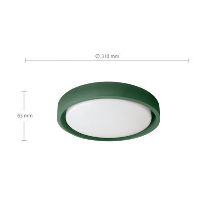 Brilagi - LED стельовий світильник MATTEO LED/24W/230V, діам. 31 см, зелений