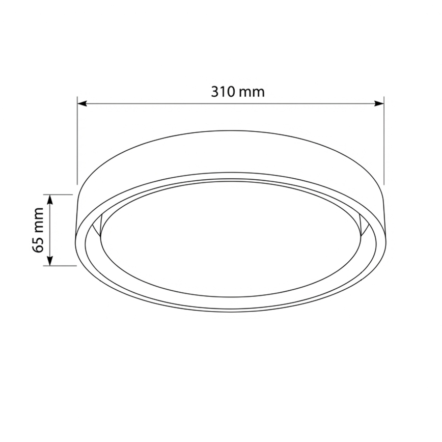 Brilagi - LED стельовий світильник MATTEO LED/24W/230V, діам. 31 см, зелений