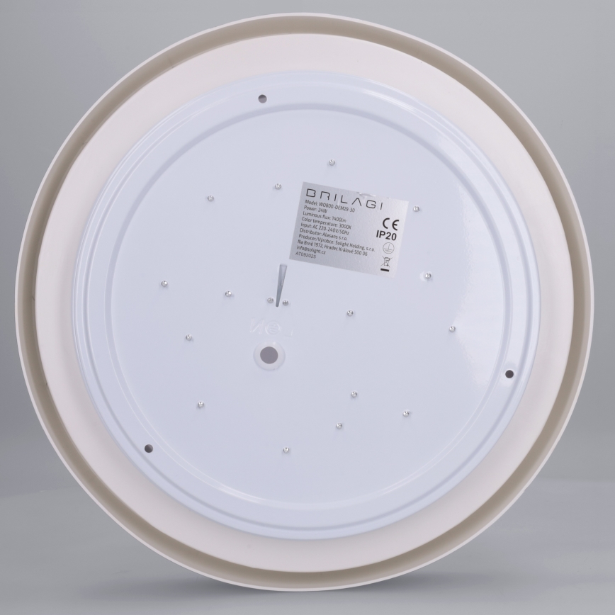 Brilagi - LED-стельовий світильник MATTEO LED/24W/230V, діаметр 31 см, чорний
