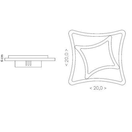 Brilagi - LED стельовий світильник MODERN MINI LED/24W/230V 3000/4000/6000K