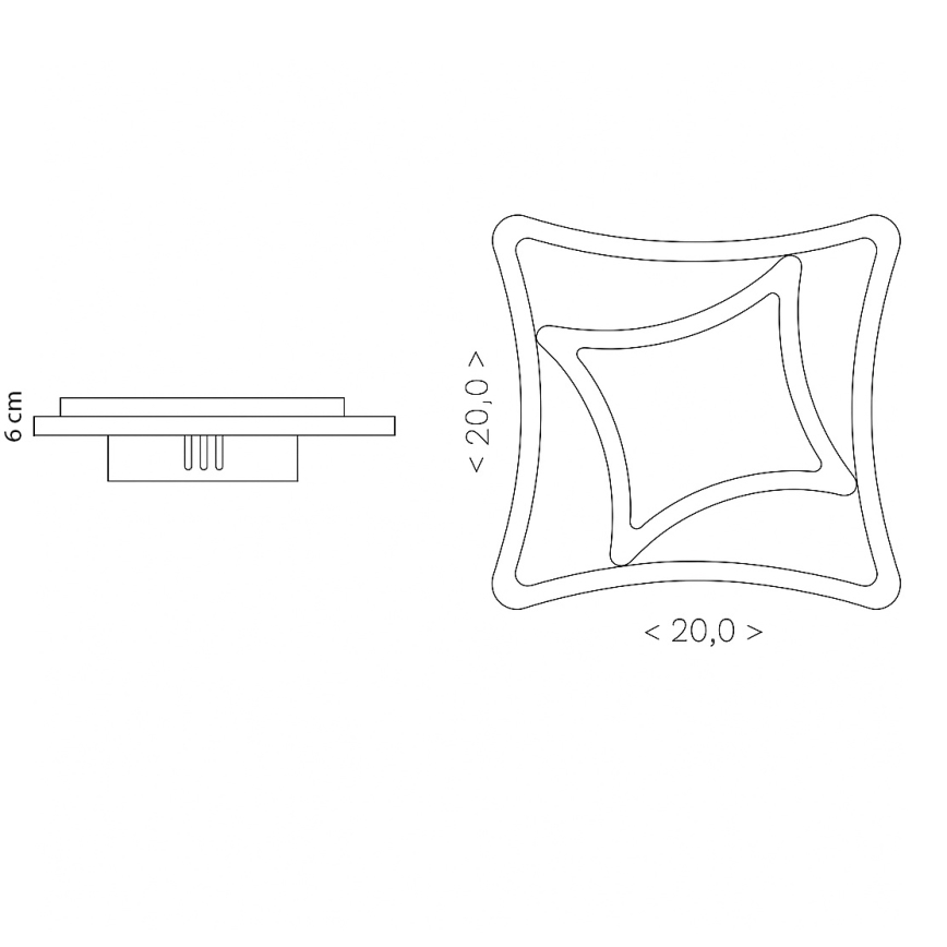 Brilagi - LED стельовий світильник MODERN MINI LED/24W/230V 3000/4000/6000K