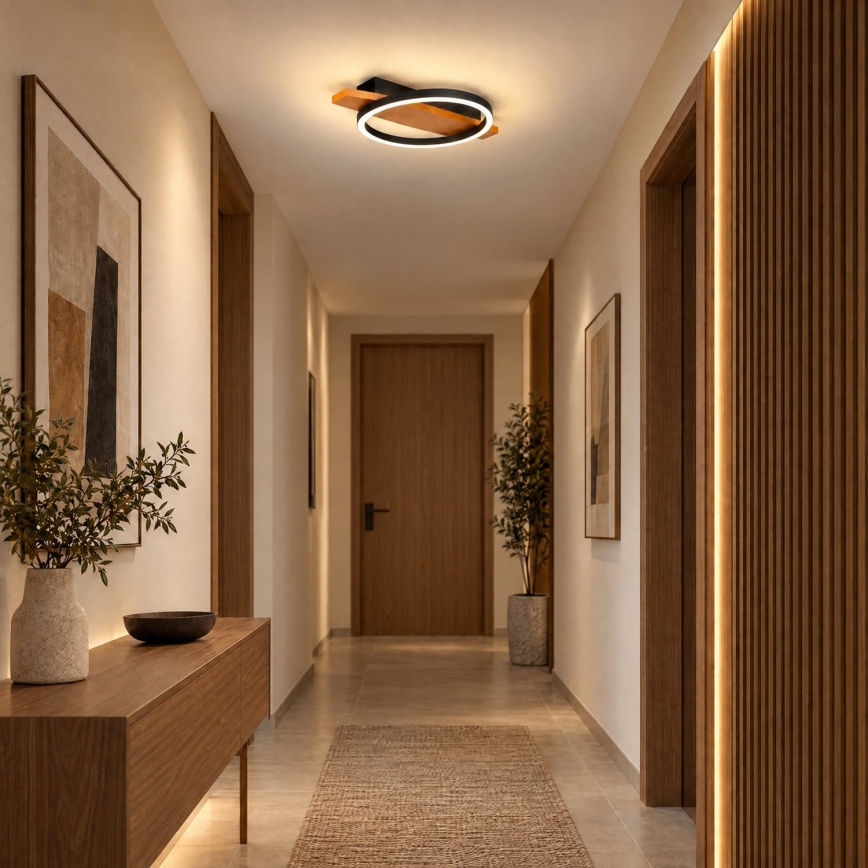 BRILAGI - LED стельовий світильник PLANK LED/16W/230V 4000K 30x40 см дерево