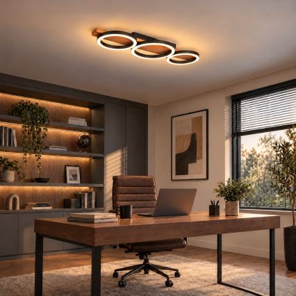 BRILAGI - LED стельовий світильник PLANK LED/28W/230V 4000K 25x70 см дерево