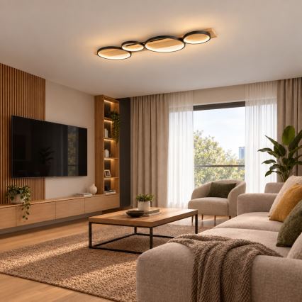 BRILAGI - LED стельовий світильник PLANK LED/38W/230V 4000K 40x120 cm дерево