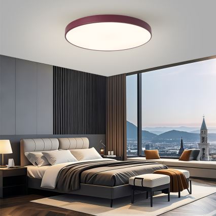 Brilagi - LED стельовий світильник POOL LED/100W/230V 3000/4000/6000K діаметр 80 см бордовий