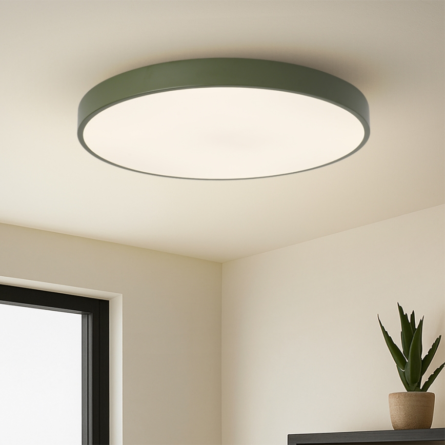 Брілагі - ЛЕД-стельовий світильник ПУЛ ЛЕД, 100 Вт/230 В, 3000/4000/6000 К, діам. 80 см, зелений